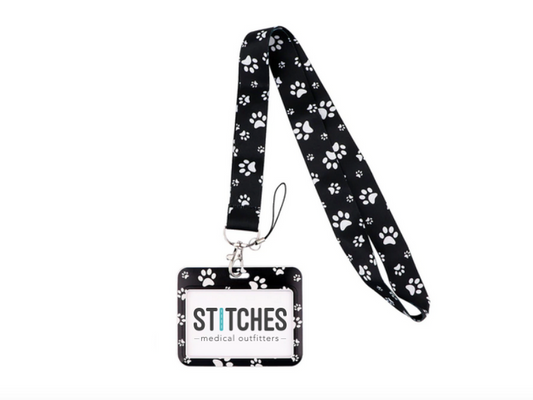 PORTACREDENCIAL-LANYARD DISEÑO HUELLAS