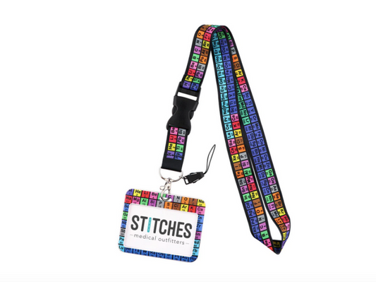 PORTACREDENCIAL-LANYARD DISEÑO TABLA PERIODICA