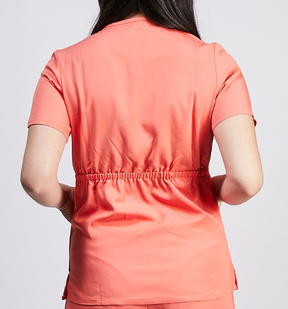 UNIFORME CLINICO - SCRUB - DELANTAL MEDICO - COLOR CORAL