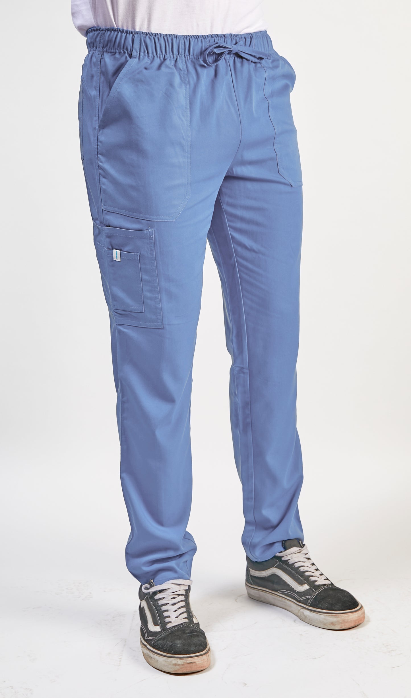 Pantalon clinico hombre celeste
