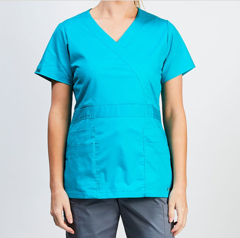 Polera clinica mujer turquesa